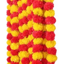 Garlands Yellow- Orange Plastic (Ganpati Decoration) - 1 stk