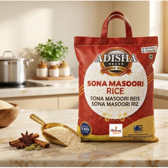 Adisha Sona Masoori Rice - 5 Kg
