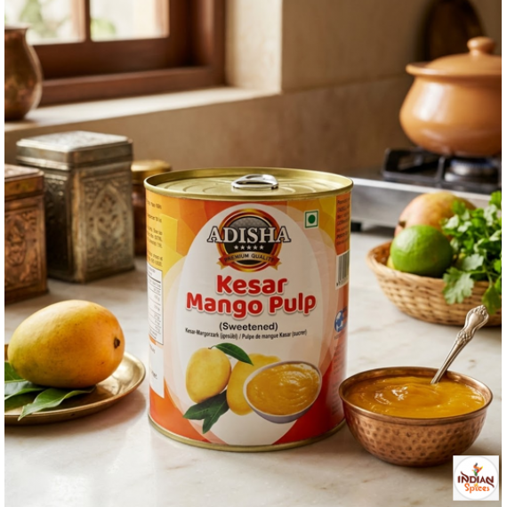 Adisha Kesar Mango Pulp (Sweeten) 900 ml ( BBE - 15.06.2026 )