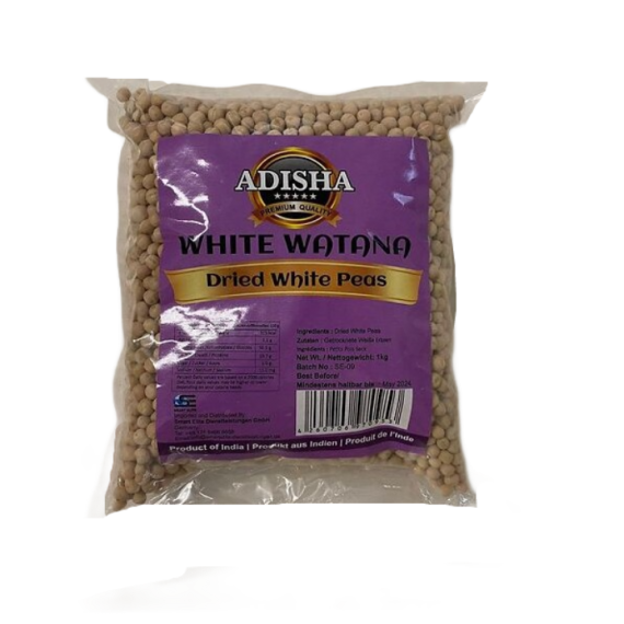Adisha Dried White Peas (White Watana) -1 kg