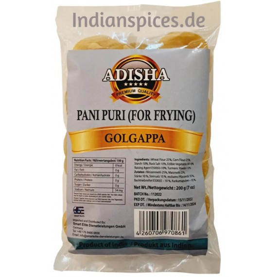 Adisha Panipuri (for frying) - 200 Gm