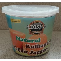 Adisha Natural Kolhapuri Yellow Jaggery - 500 Gm
