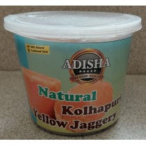 Adisha Natural Kolhapuri Yellow Jaggery - 500 Gm