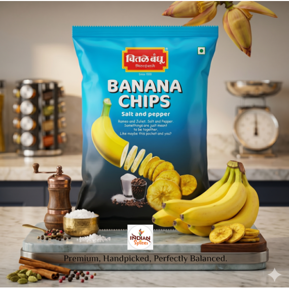 Chitale Bandhu - Banana Chips Salt and papper  - 200 Gm
