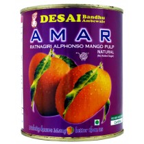 Desai Bandhu Mango Pulp Natural (Best Before - 15 Oct.2023) -- 850 Gm