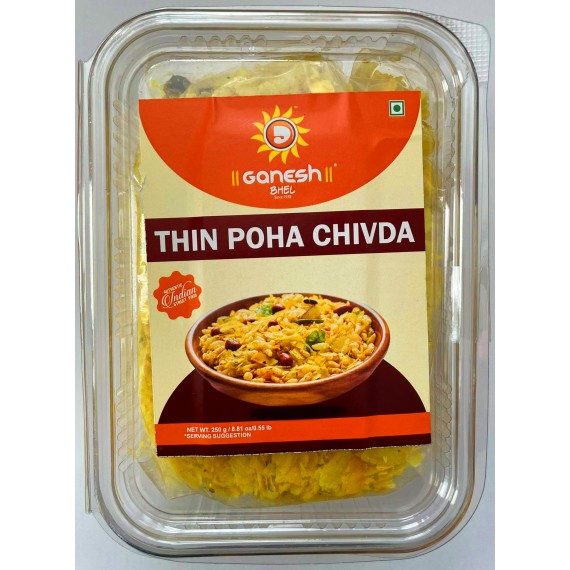 Ganesh bhel  Thin Poha Chivda(BBE-11May2023)  - 250 Gm