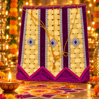 Wooden Diwali Lamp