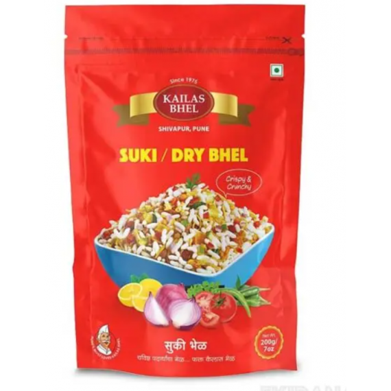 Kailas Bhel Crunchy Dry Bhel Family Pack - 250 Gm