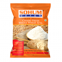 Sohum Lokwan Gehu Atta (Whole Wheat Flour) - 5 Kg (Best Before: April 2024) 