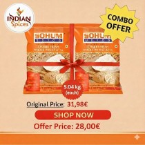 (Combo Pack of 2) Sohum Lokwan Gehu Atta (Whole Wheat Flour) - 5 Kg *2  (Fresh Stock)