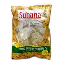 Suhana Potato Green Chilli Crisps Papad - 100 Gm