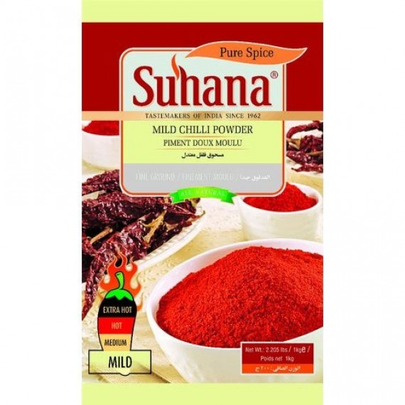 Suhana Mild Kashmiri Chilli Powder - 400 Gm
