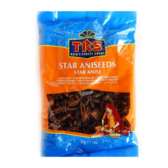 TRS Star Anise - 50 Gm (Chakra Phool)