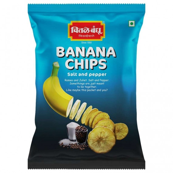 Chitale Bandhu - Banana Chips Salt and paper  - 250 Gm
