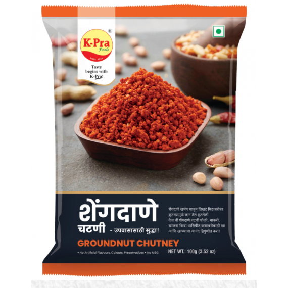 K - Pra Groundnut chutney - 100 Gm