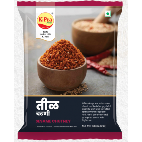 K - Pra Til / Sesame Chutney- 100 Gm (Buy 1 Get 1 Free)