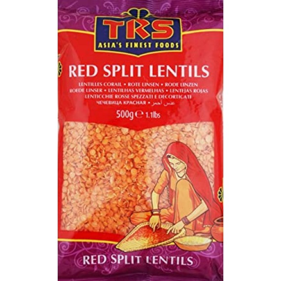 TRS Red Split Lentils (Masoor Dal) - 500 Gm
